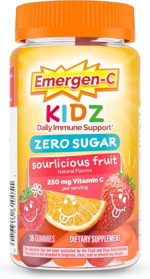 Emergen-C Zero Sugar Immune Support Kidz Gummies 36 Count